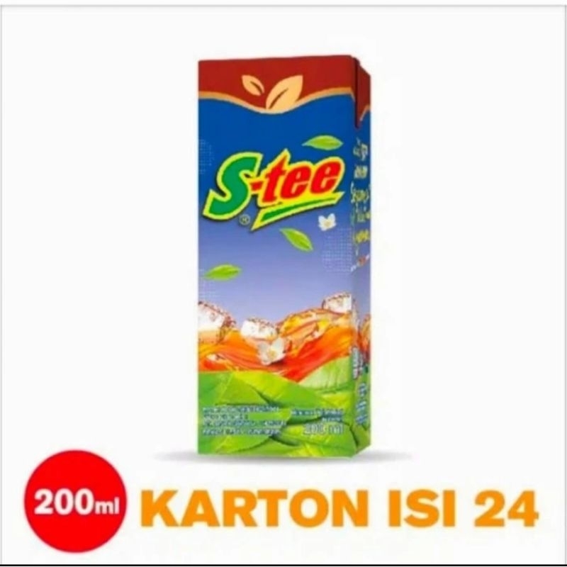 

S-TEE KOTAK MINUMAN TEH 200ML ISI 24PCS / DUS