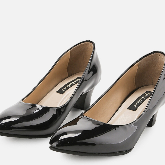 Guin Casalini Sepatu Kantor Formal Wanita Pump - G - 8219 Black Patent