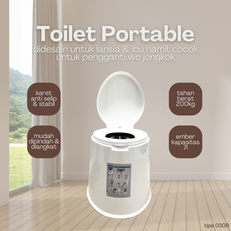 Mobile Toilet Portable Kloset Portable Closet Portable Toilet Duduk Portable Pispot Duduk WC Portabl