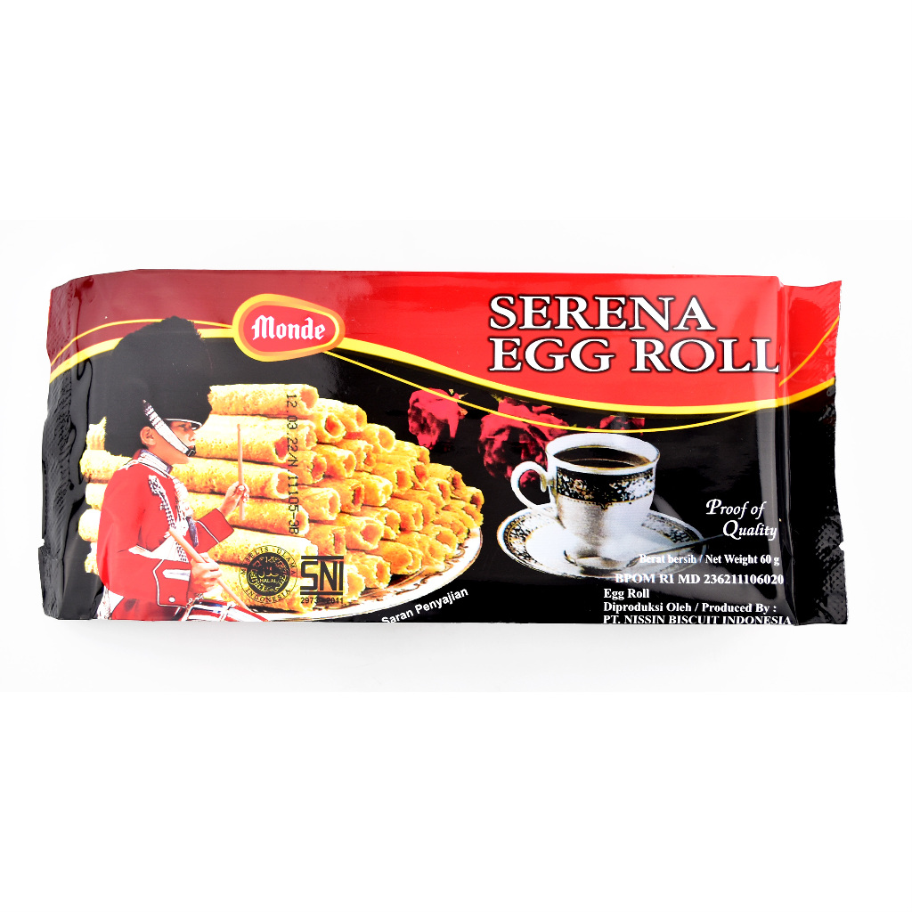 

Biskuit MONDE SERENA Egg Roll 60 Gr