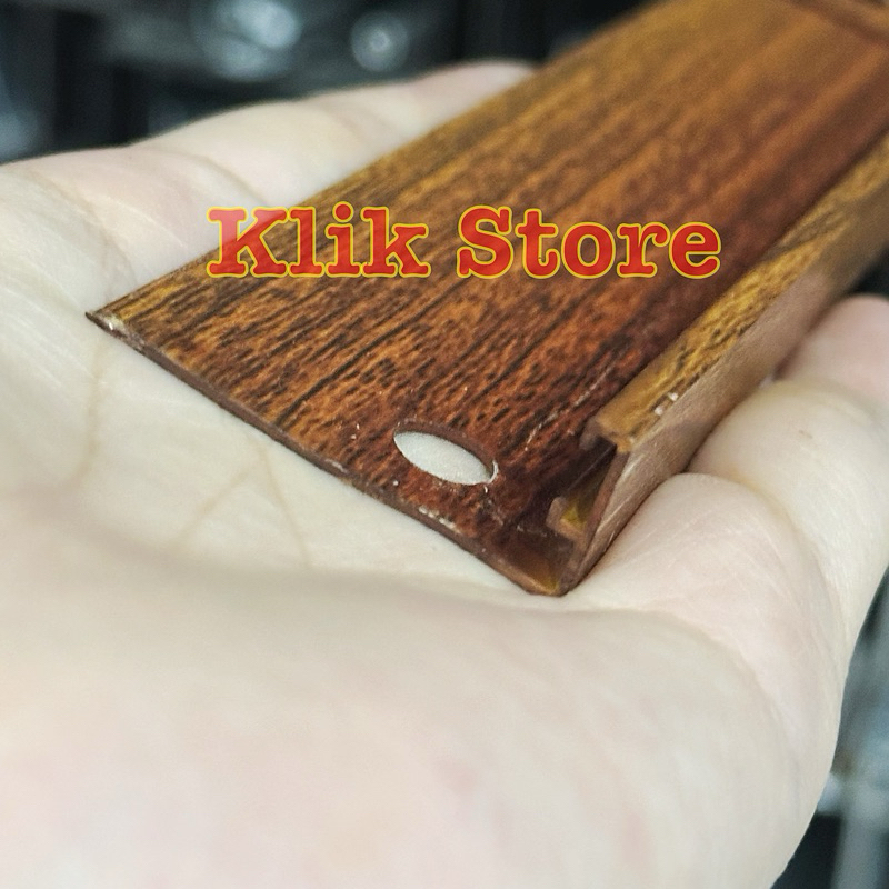 Tatapan Stoper Kecil Pintu Aluminium Motif Urat Kayu Swing Door // PER BATANG // PANJANG 6 METER