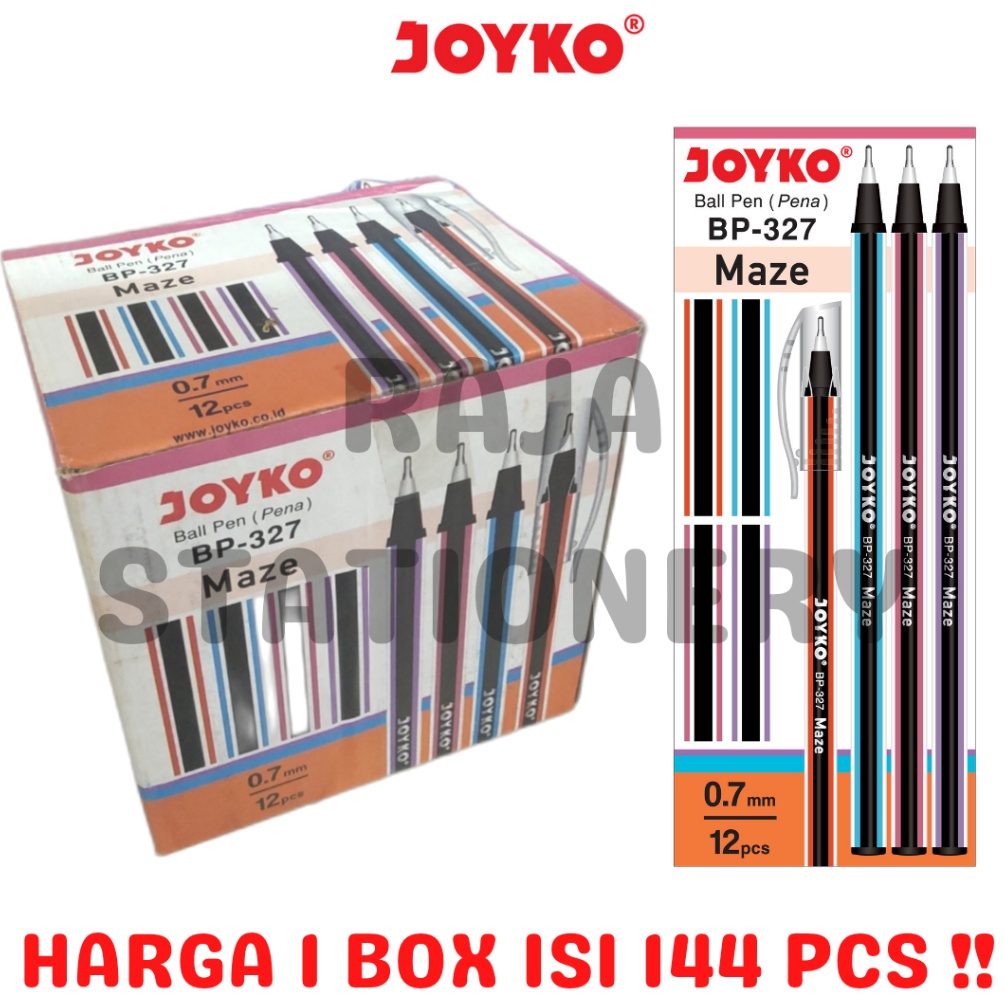 

KODE U4J7 JOYKO BALL PEN MAZE BLACK BLUE RED PEN JOYKO HITAM BIRU MERAH 7 PEN LILIN BP327 GROSS MURAH 144PCS