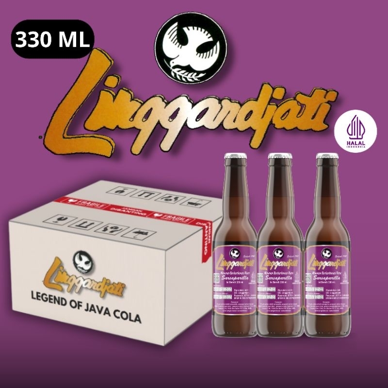 Limun Linggarjati Sarsaparilla 24 botol | Linggardjati 330ml halal termurah SOAP