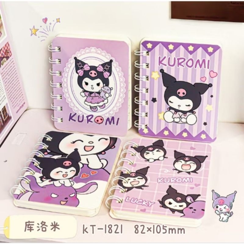 

Notebook Ring Motif Buku Catatan Mini