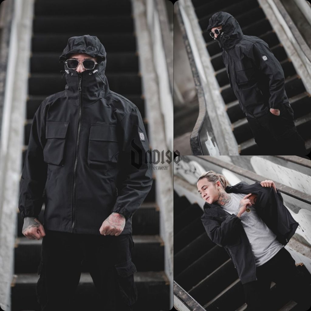 INDIGO Jaket Parasut Casual Gorpcore Outdoor Original Indigo