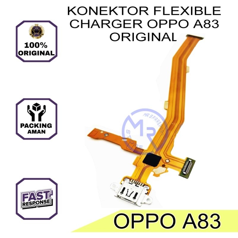 KONEKTOR FLEXIBLE CHARGER OPPO A83 PAPAN CAS OPPO A83 ORIGINAL