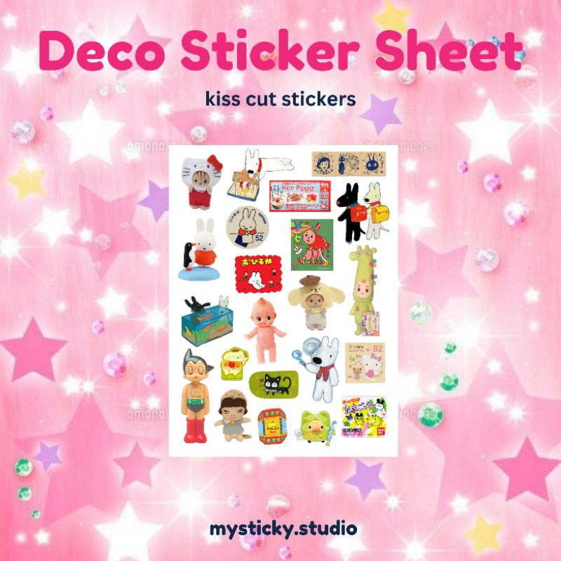 DECO STICKERS SHEETS Y2K VINTAGE RETRO