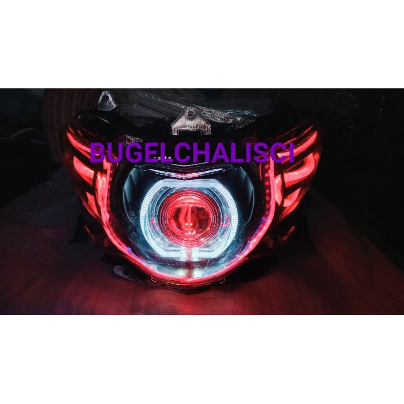 Biled Reflektor Lampu Depan Yamaha Mio soul GT 115 Xeon GT 125 Custom Biled alis Running