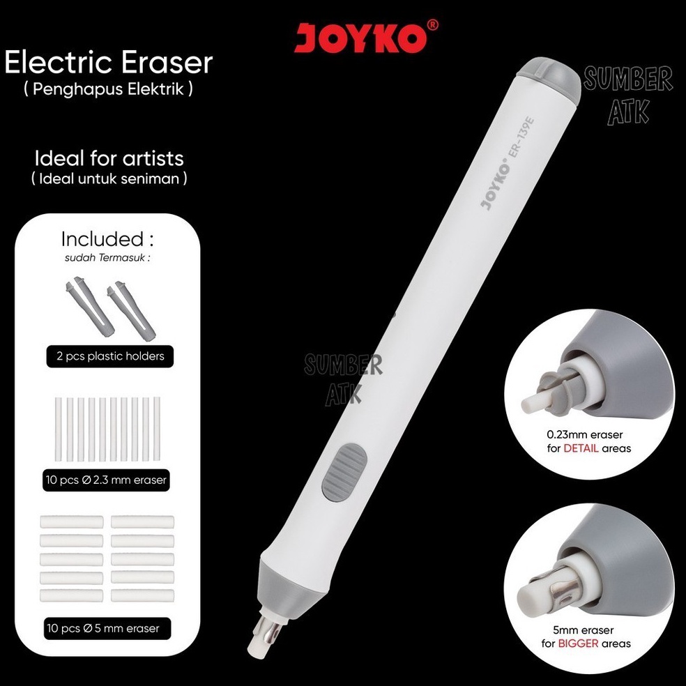 

KODE E6W Penghapus Elektrik Electric Eraser Joyko ER139E