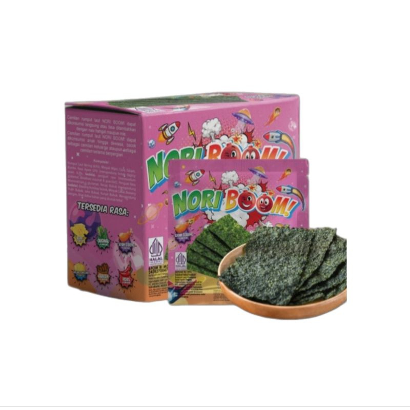 

Nori Boom Rumput Laut Panggang - Rasa Ayam Goreng (1 box/12 pcs)