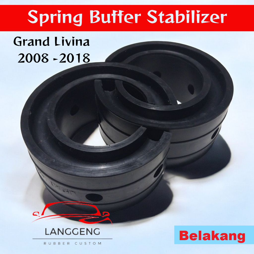 Spring Buffer Damper Shock Mobil Stabilizer Belakang Grand Livina 2008 - 2018 1Set(2Pcs/Biji) (SB04)