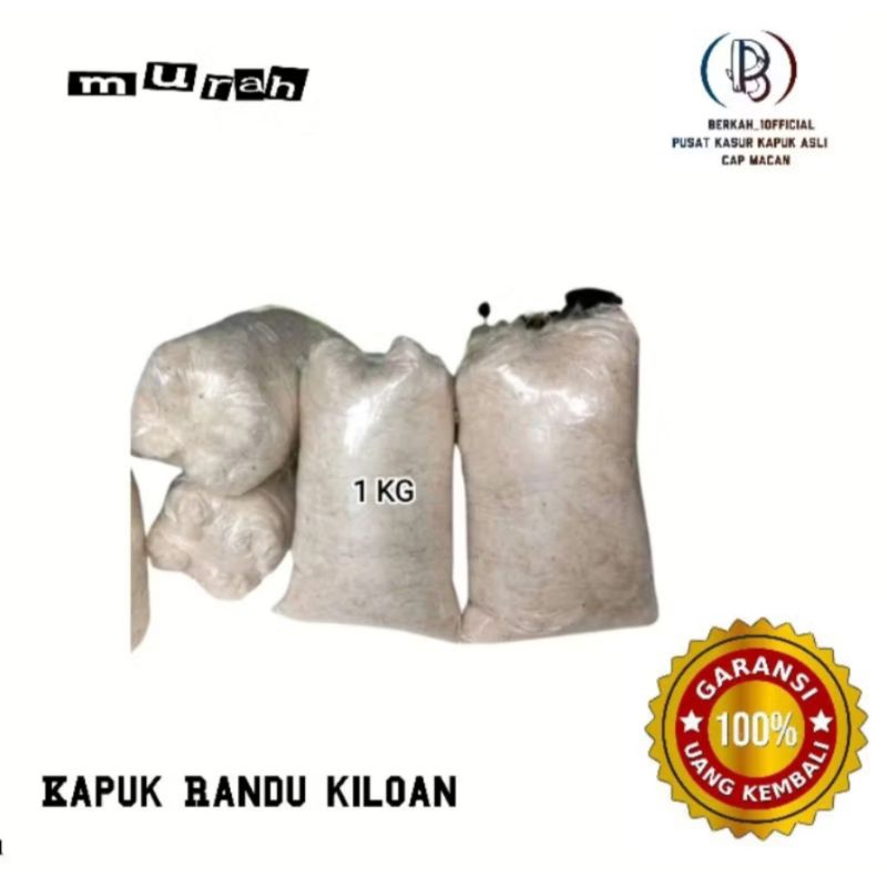 Kapuk Randu Kiloan 1 KG Untuk kasur bantal guling