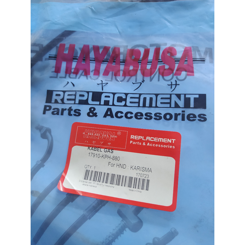 KABEL GAS TALI GAS KARISMA SUPRA X 125 KIRANA SET