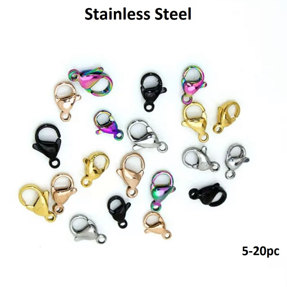 Kait Lobster Kait Kalung / Kait Gelang / Kait Udang Claps Stainless Steell/5-20Pc
