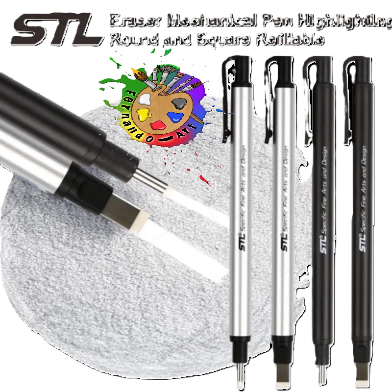 

STL MECHANICAL ERASER ROUND / SQUARE & REFILL / Penghapus STL Bulat dan Petak