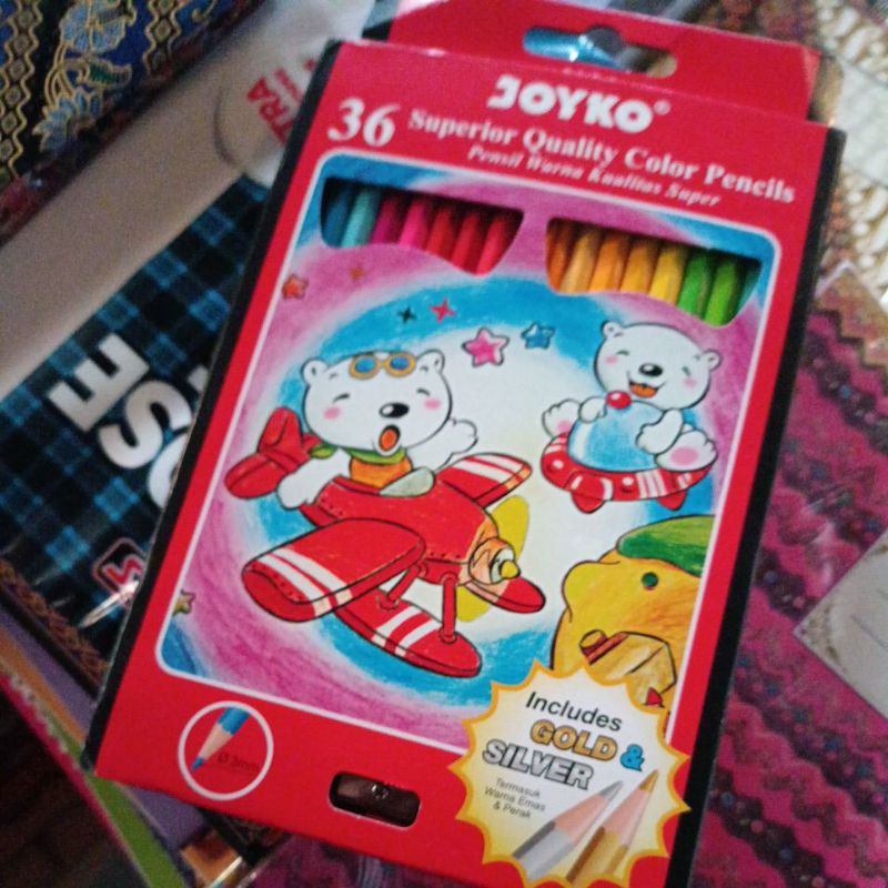 

Pensil warna joyko superior 36 warna