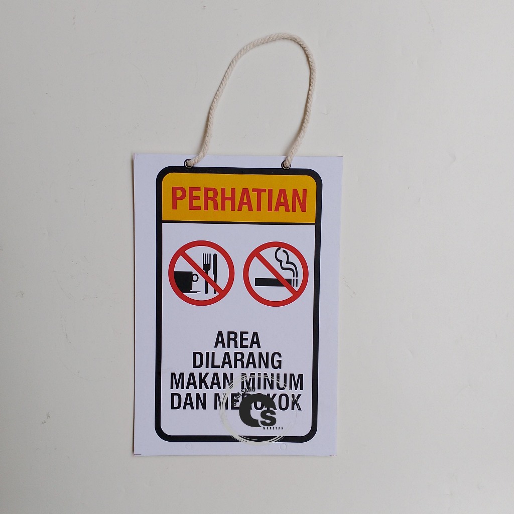 

Hard Poster Dilarang Bawa Makan, Minum Dan Merokok - Hard Poster Larangan