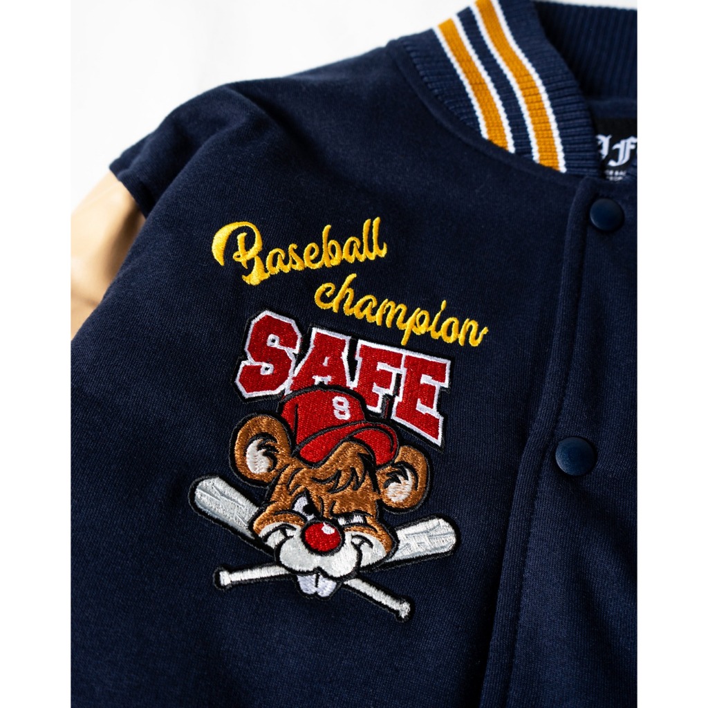BEST SELLER SAFEINDUSTRIES JAKET VARSITY SPEEDY GONZALES - NAVY