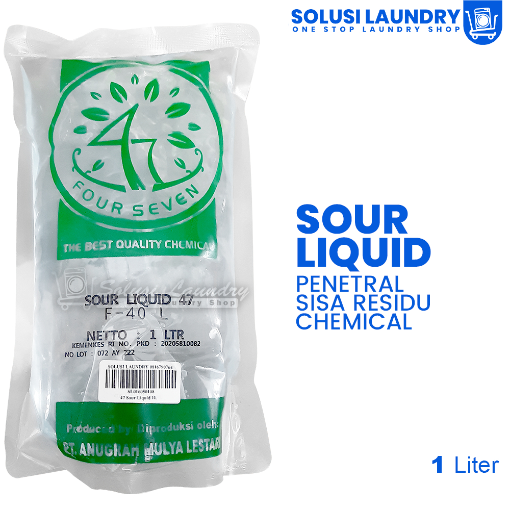 Penetral Sabun Cuci Neutralizer Chemical Sour Liquid 47  F-40L netto 1LTR