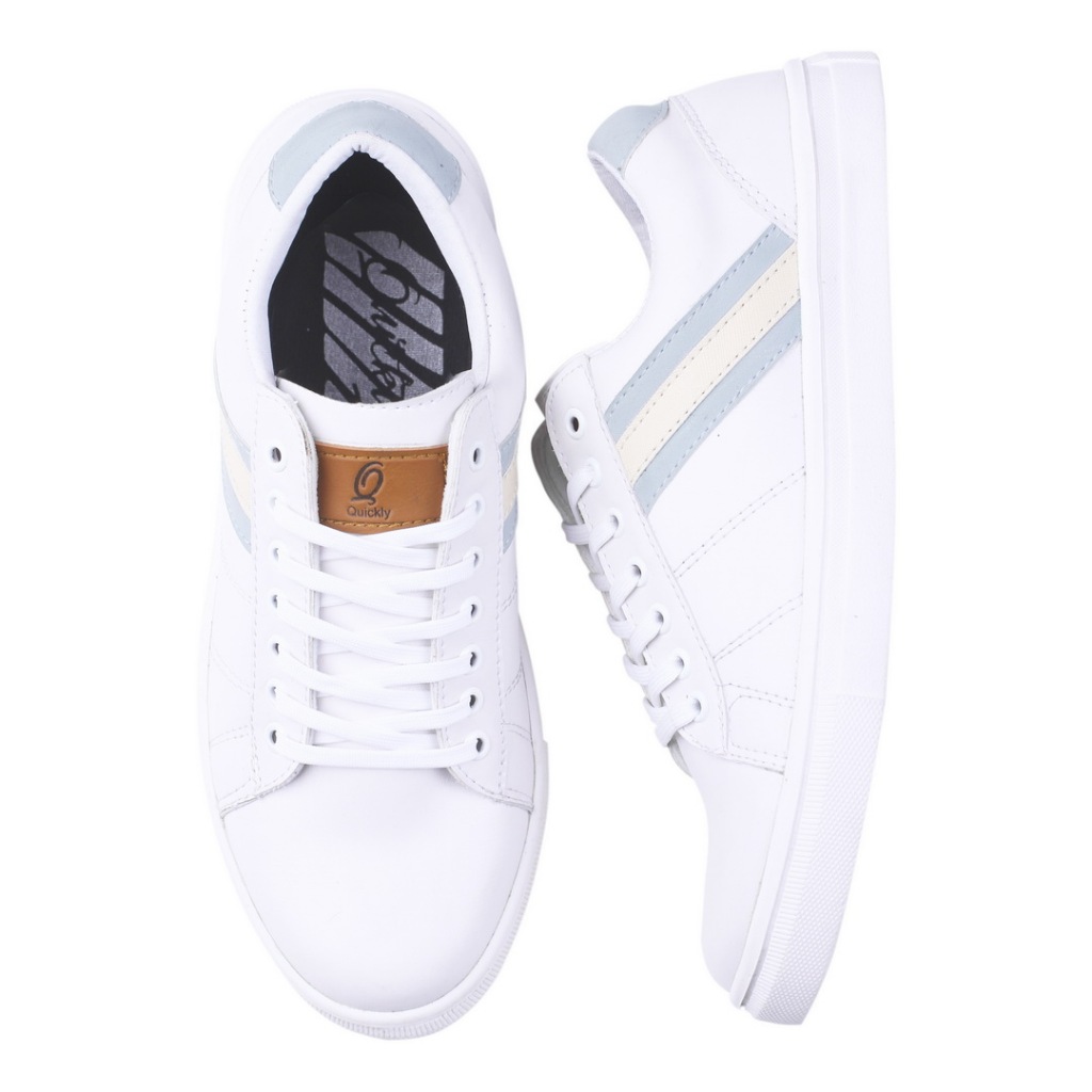 Caspian White |Local Pride Style x Quickly| Sepatu Sneakers Casual Pria Wanita Sepatu Putih Sepatu K