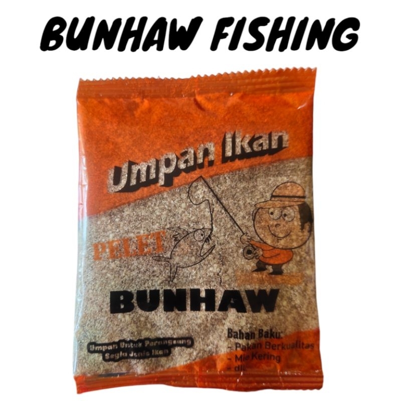 umpan pelet bunhaw umpan ikan mas,ikan nila dan lain-lain