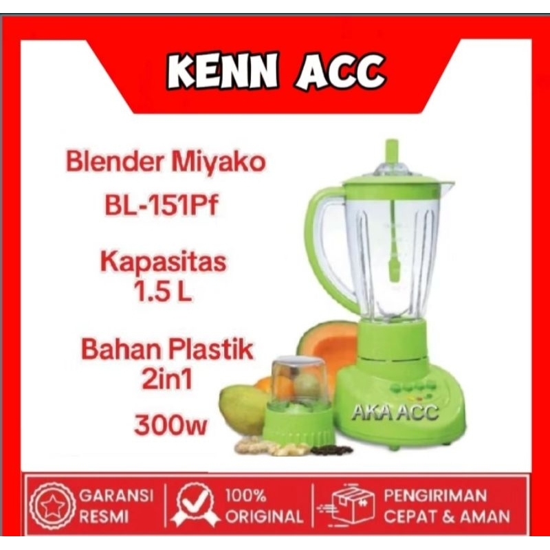 Blender Plastik Miyako BL 151 PF AP 2in1 / Blender Miyako 151 PFAP Blender Miyako 2in1