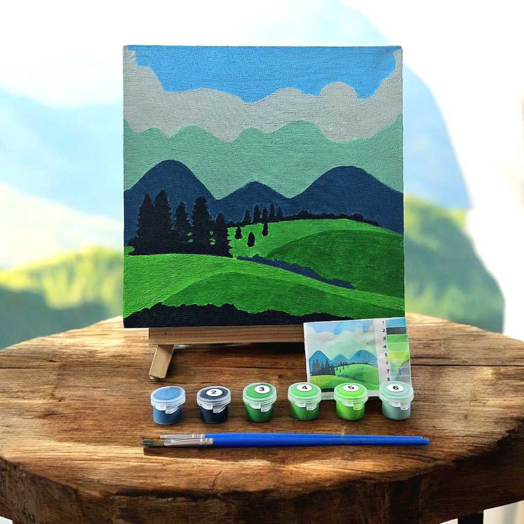 

DIY Paint By Numbers Kit 1 Set - Sunny Hill A