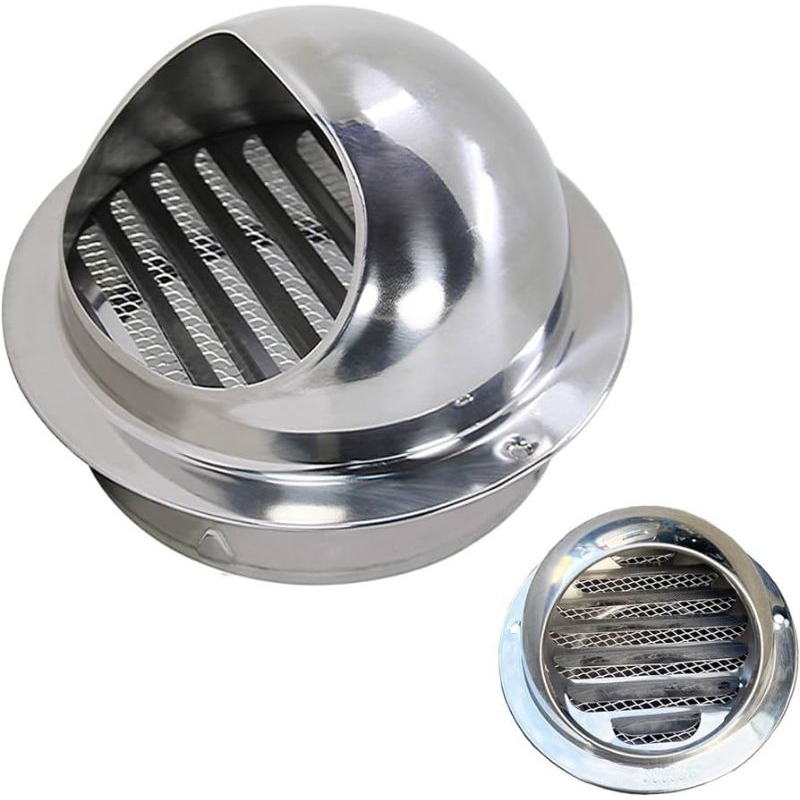 Wall air vent grille 3 in (grill keong alu) Vent cup 3 in/penutup lubang ventilasi flexible ducting 