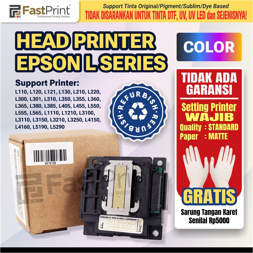 Printhead Epson L120 L121 L360 L3110 L210 L1110 Tester