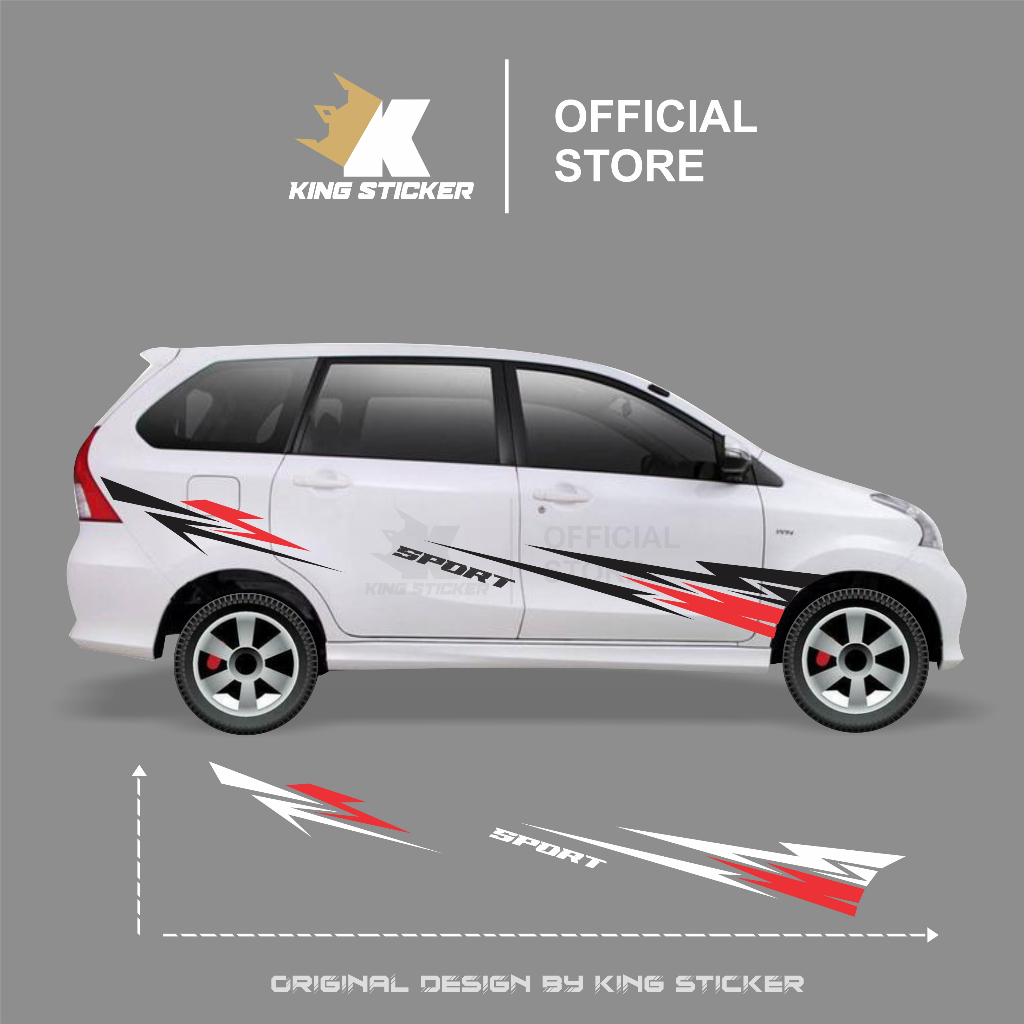 stiker mobil avanza stiker list body avanza sticker racing avanza striping toyota avanza veloz