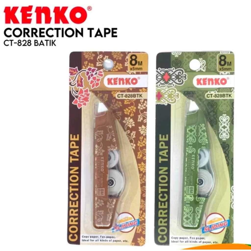 

KENKO CORRECTION TAPE CT-828BTK (8MX5MM) HARGA PER PCS WARNA RANDOM