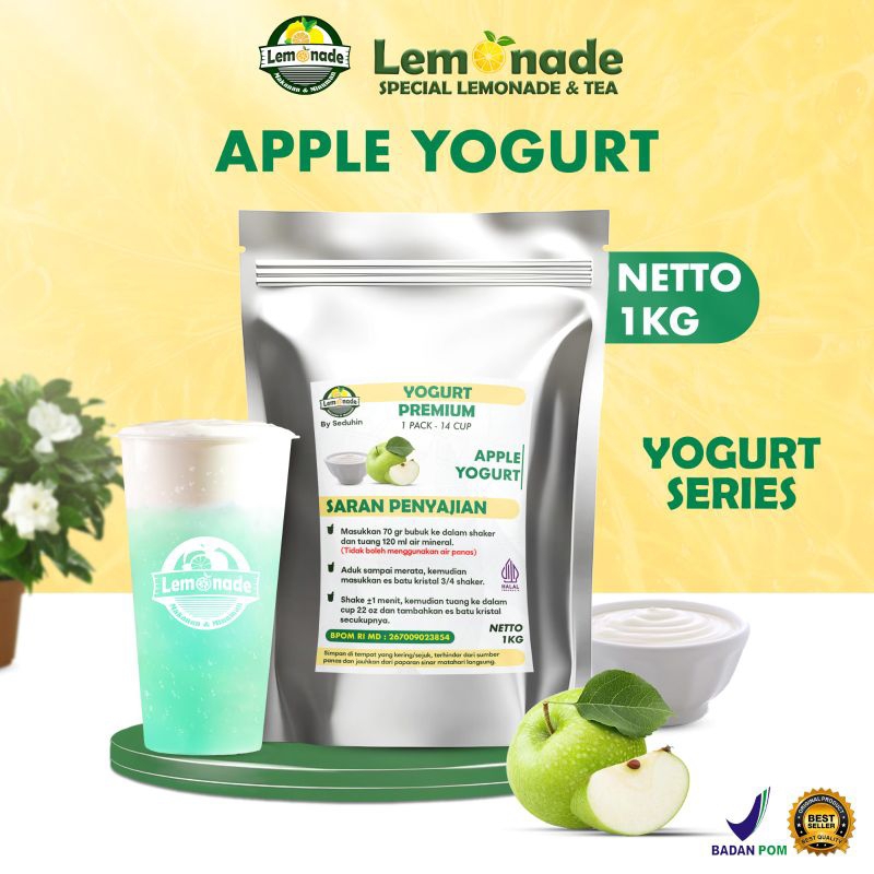 

Yogurt Bubuk Minuman Rasa - Apple 1KG / Bubuk Minuman Premium