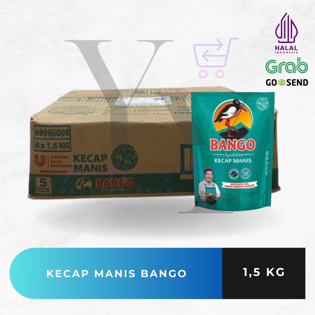 

1 Dus Isi 6 Bungkus Kecap Manis Bango Refill 1,5 Kg