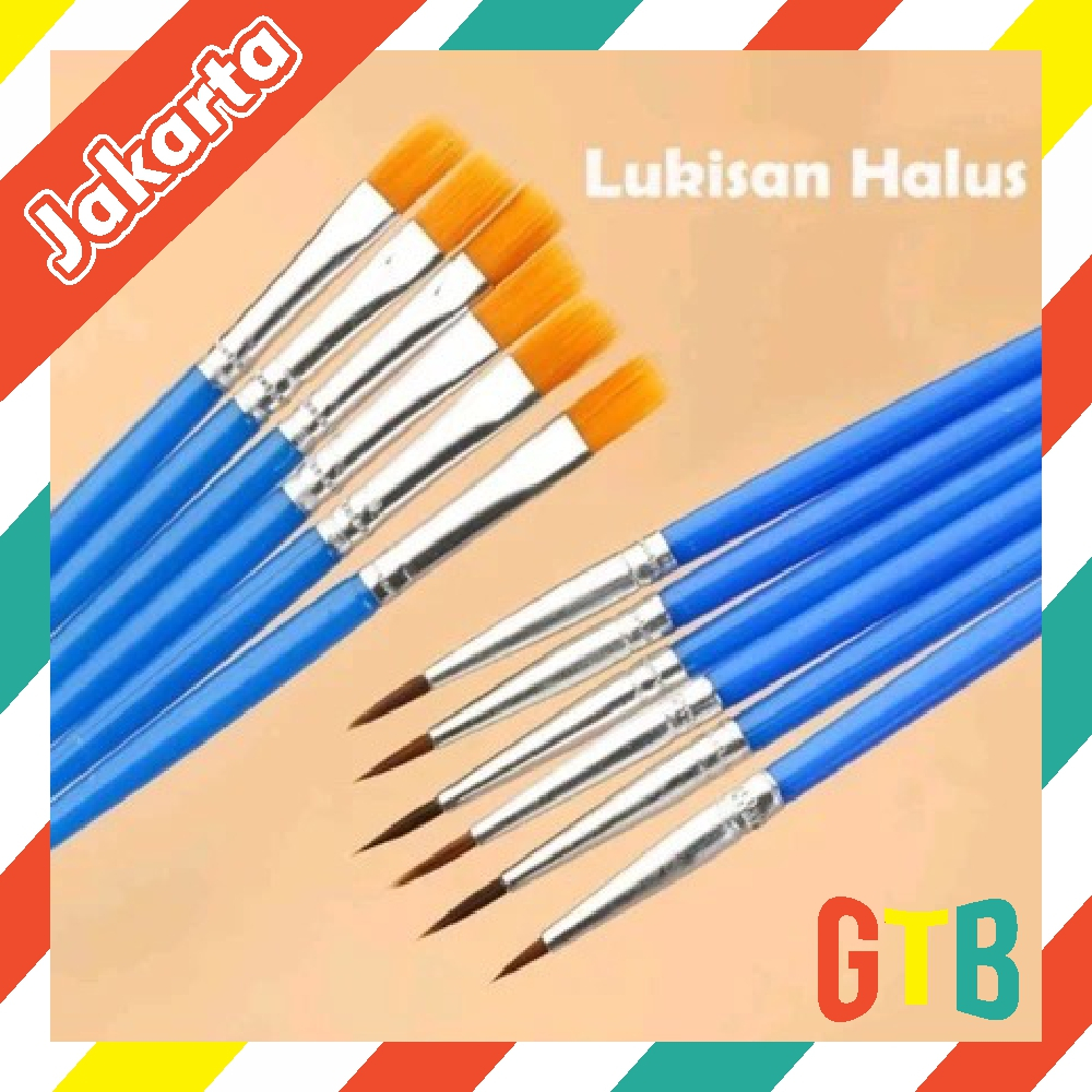 

❤️GTB❤️ Kuas Lukis Cat Air Kuas Cat Air Kuas Cat Minyak Kuas Lukis Kecil Paint Brush Paint Kuas Gypsum Kuas Cat Acrylic Kuas Nylon Kuas Lukis Anak Kuas Melukis Anak Kuas Lukis Styrofoam S138