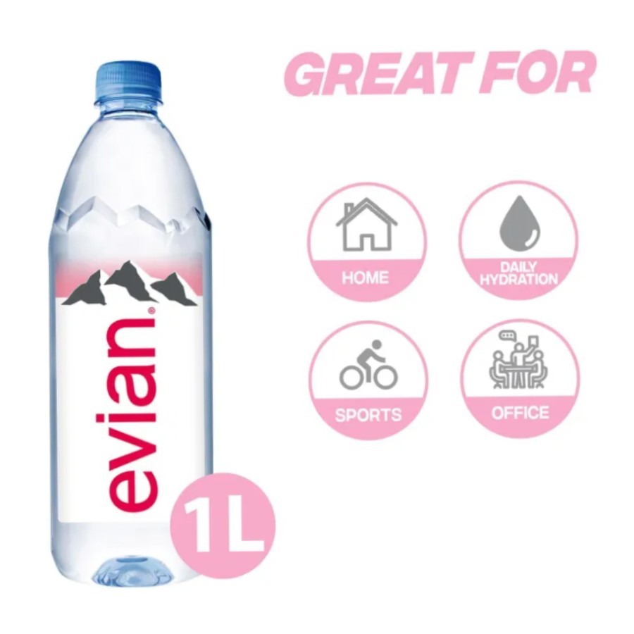

Evian Natural Mineral Water 1 L