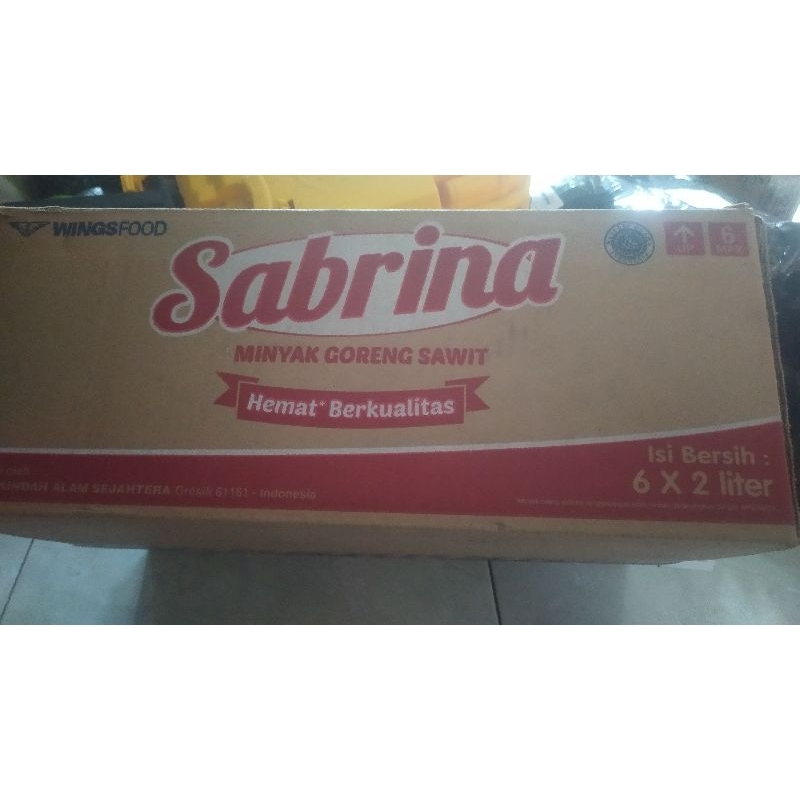 

Minyak Goreng Sawit Sabrina 1 Karton Kemasan 2 Liter