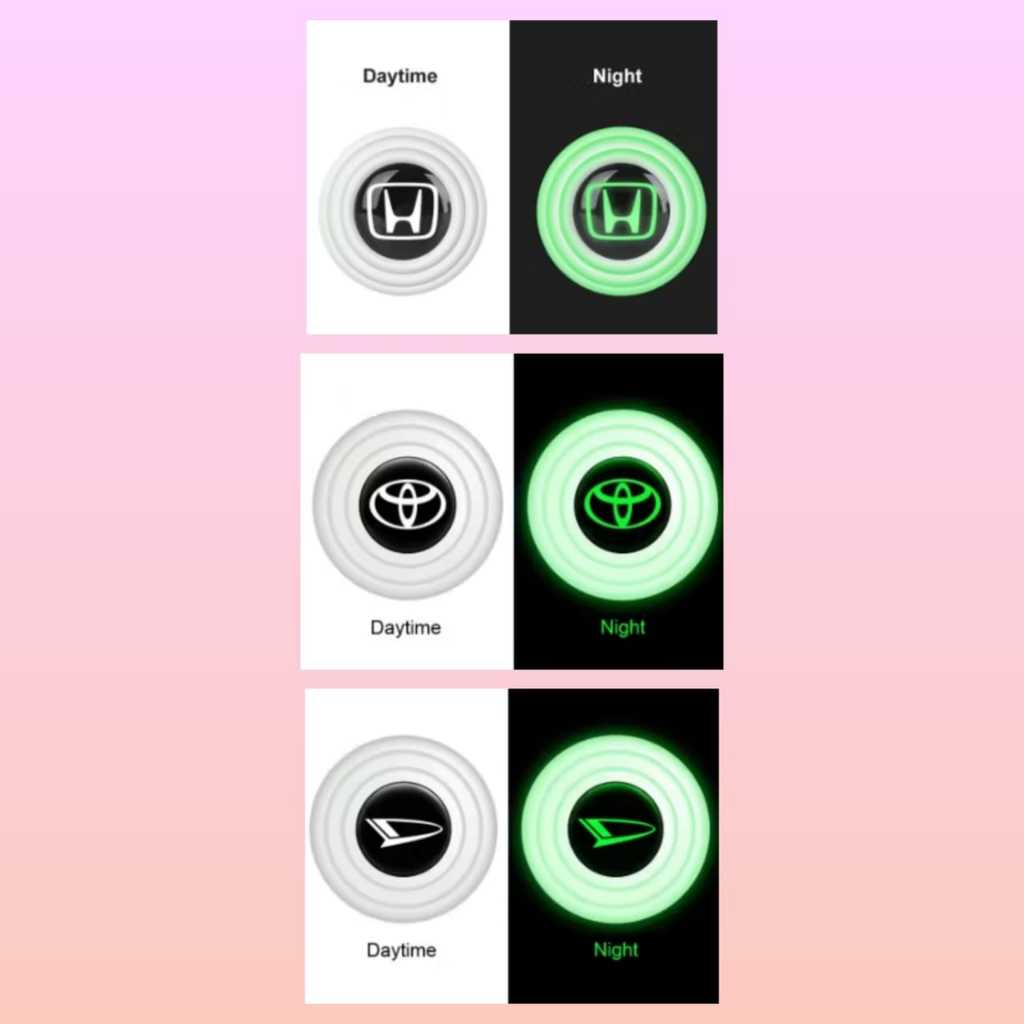 peredam logo mobil led universal