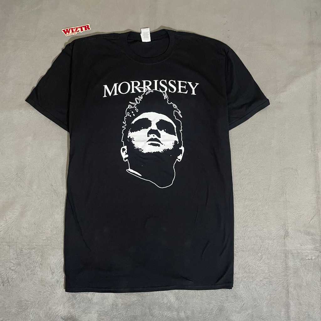 T Shirt Band Official MORRISSEY - FACE LOGO (BLACK) Original
