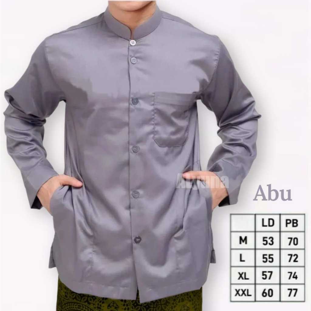 TERMURAH KOKO HAIBAH LENGAN PANJANG SAKU SAMPING KOKO HIJAU BOTOL KOKO HABAIB PUTIH POLOS MURAH BAJU