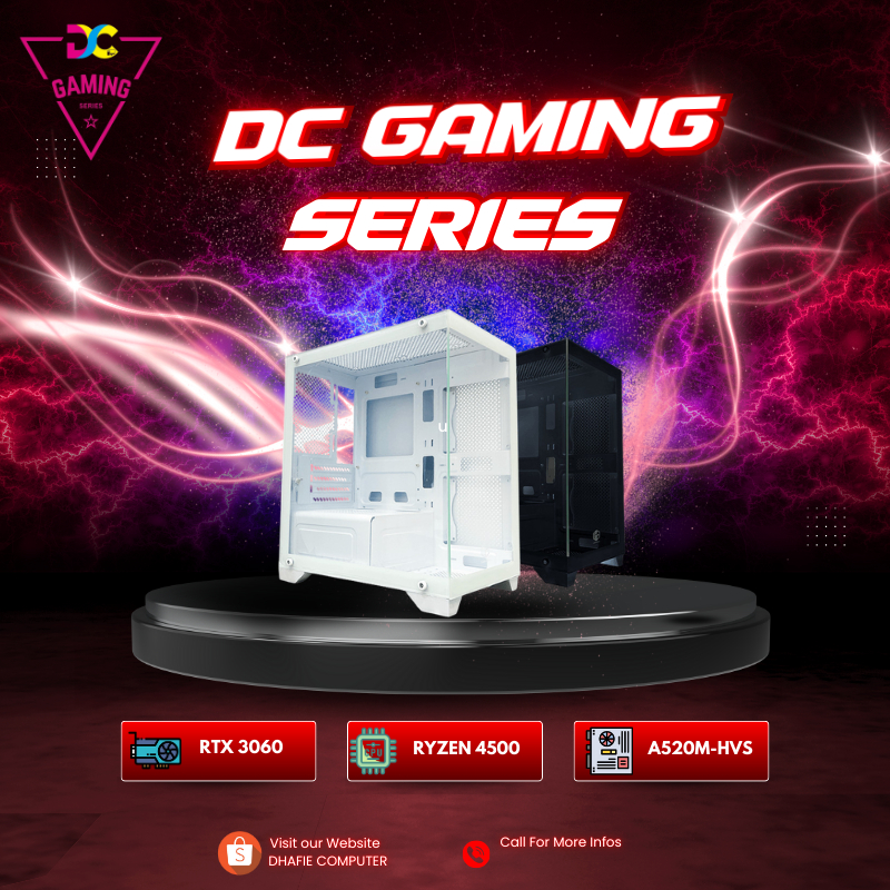 DC Gaming Series PC | Ryzen 5 4500 | RTX 3060 | 16GB | Rakitan Gaming PC