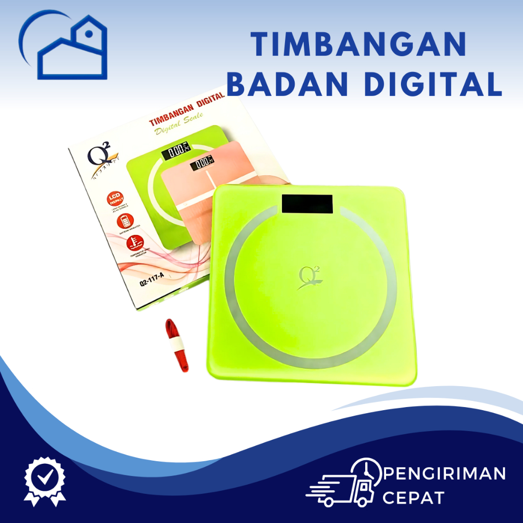 HOMESTATION - Timbangan Badan Digital Akurat Timbangan Digital Badan Kapasitas 180kg 117