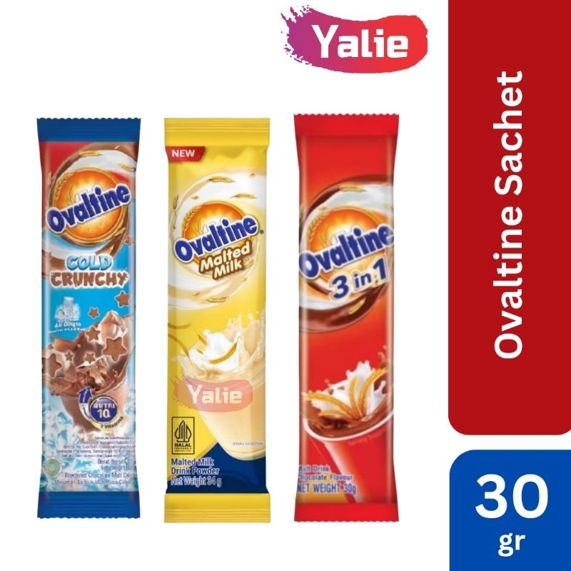 

Ovaltine Malted Milk/3 in 1/Cold Crunchy Sachet Ecer Satuan Stick Stik Halal Minuman Ovaltin