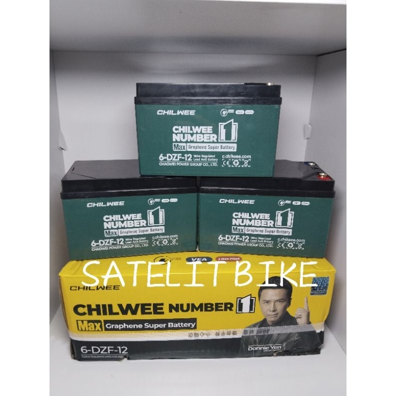 AKI SEPEDA LISTRIK/BATERAI SEPEDA LISTRIK CHILWEE 12V/12Ah