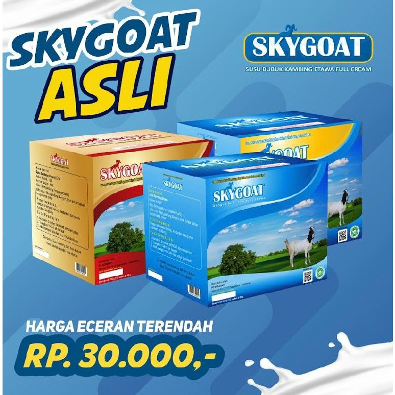 

SKYGOAT - Susu Kambing Etawa - Susu untuk Kesehatan - Rasa coklat isi 10pcs