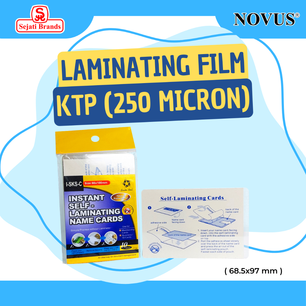 

SANKO STAR Instant Self-Laminating KTP/ Plastik laminating KTP/ Plastik pelapis laminasi