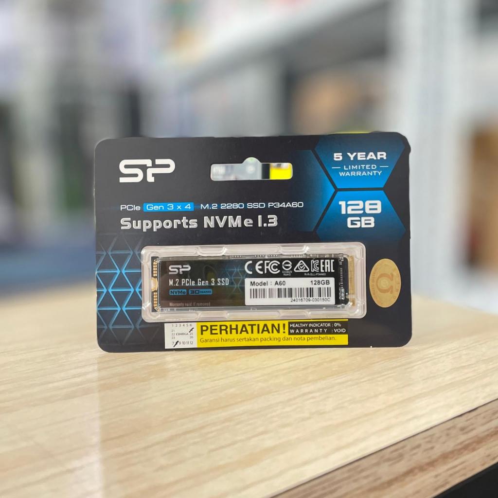 SSD Silicon Power 128GB M.2 NVMe 2280 A60 PCIe Gen3x4 NVMe1.3