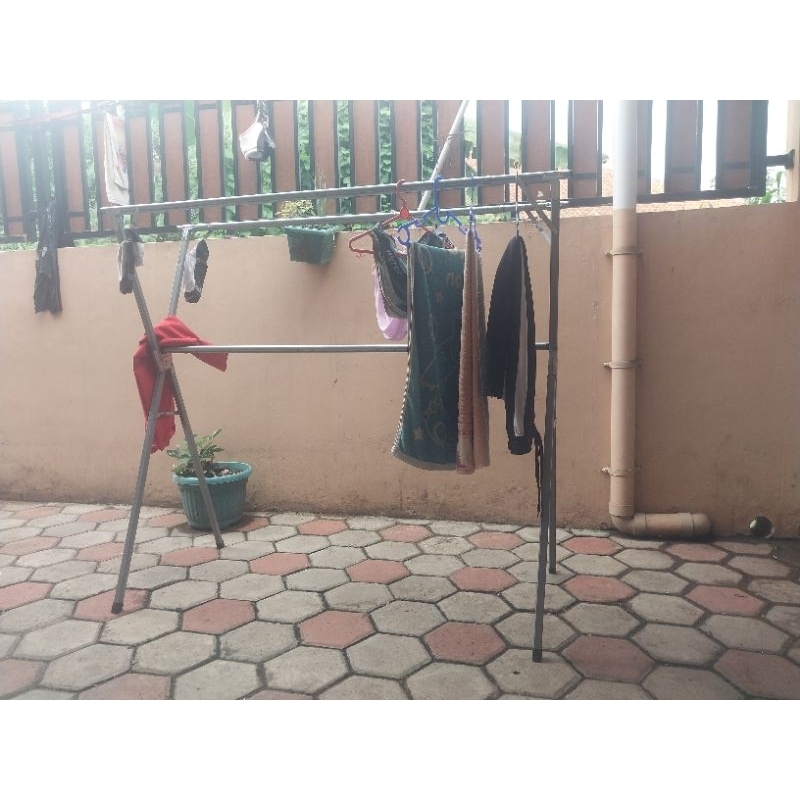 Jemuran Aluminium Jemuran Pakaian Jemuran Baju Aluminium Super Jumbo Besar Tebal Kuat