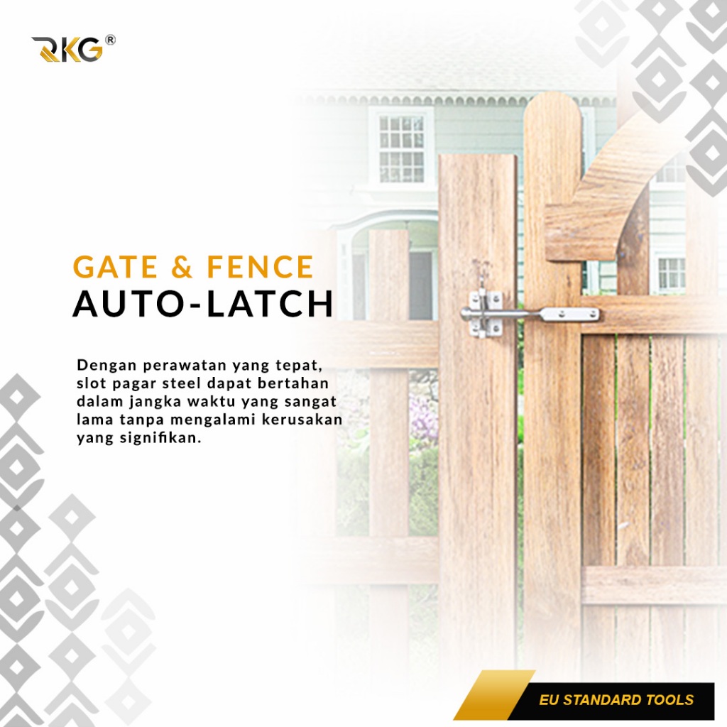 ID RKG GRENDEL SLOT KAIT KUNCI PINTU PAGAR OTOMATIS FENCE HINGE LATCH DOOR