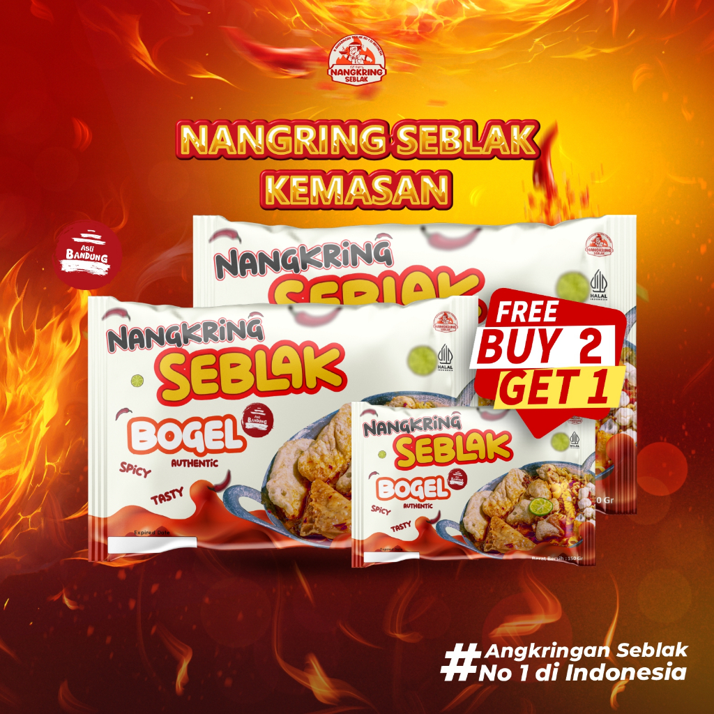 

Nangkring Seblak Bogel - Buy 2 Get 1 Terbatas Instan Pedas Gurih Kuah Authentic Original Viral Asli Bandung