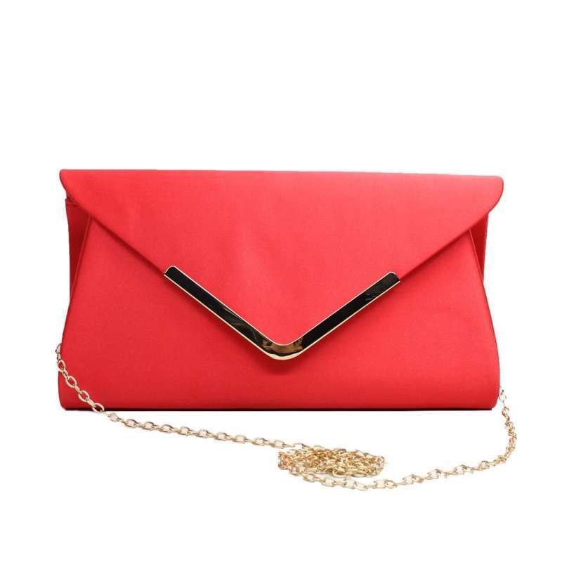 (PRELOVED) SLING BAG WOMEN PARTI M410-3 - TAS PESTA WANITA MERAH - TAS PESTA AMPLOP